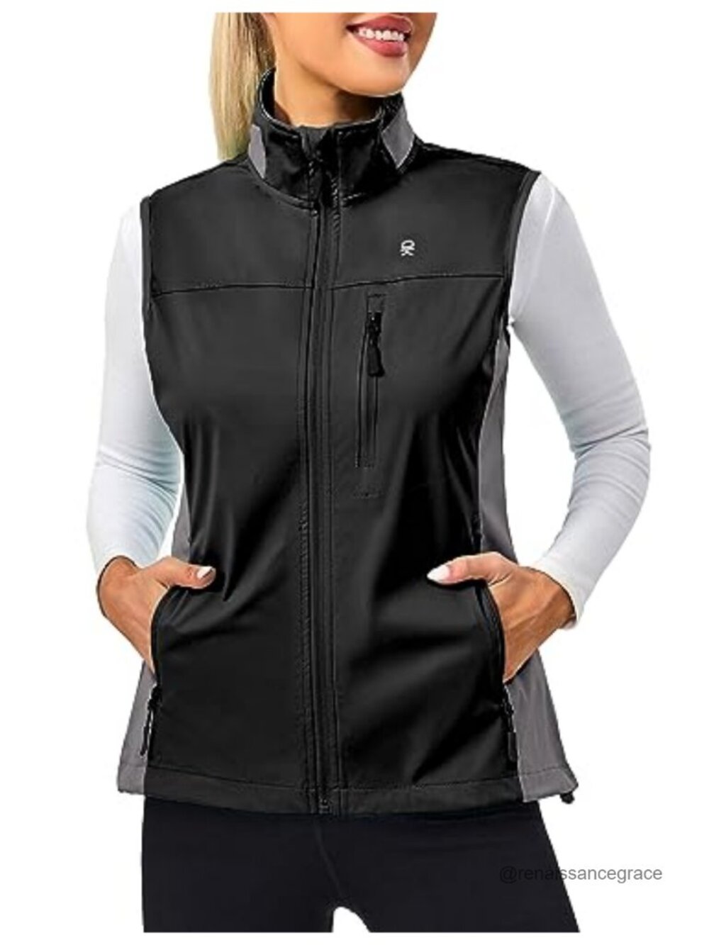 Little Donkey Andy Women's Lightweight Vest Windproof Sleeveless Jacket